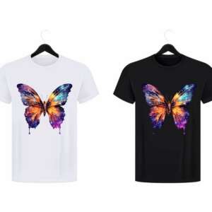 Μπλούζα με στάμπα πεταλούδα